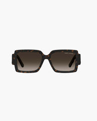The Bold Logo Square Sunglasses Havana