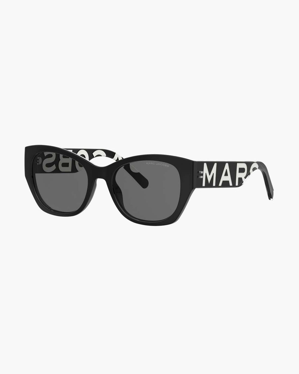 The Bold Logo Square Cat Eye Sunglasses Black/White