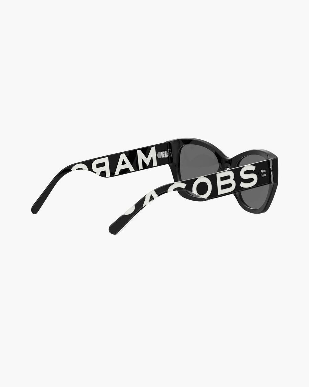 The Bold Logo Square Cat Eye Sunglasses Black/White