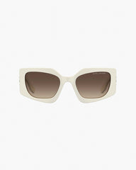 The Square Cat Eye Sunglasses Ivory