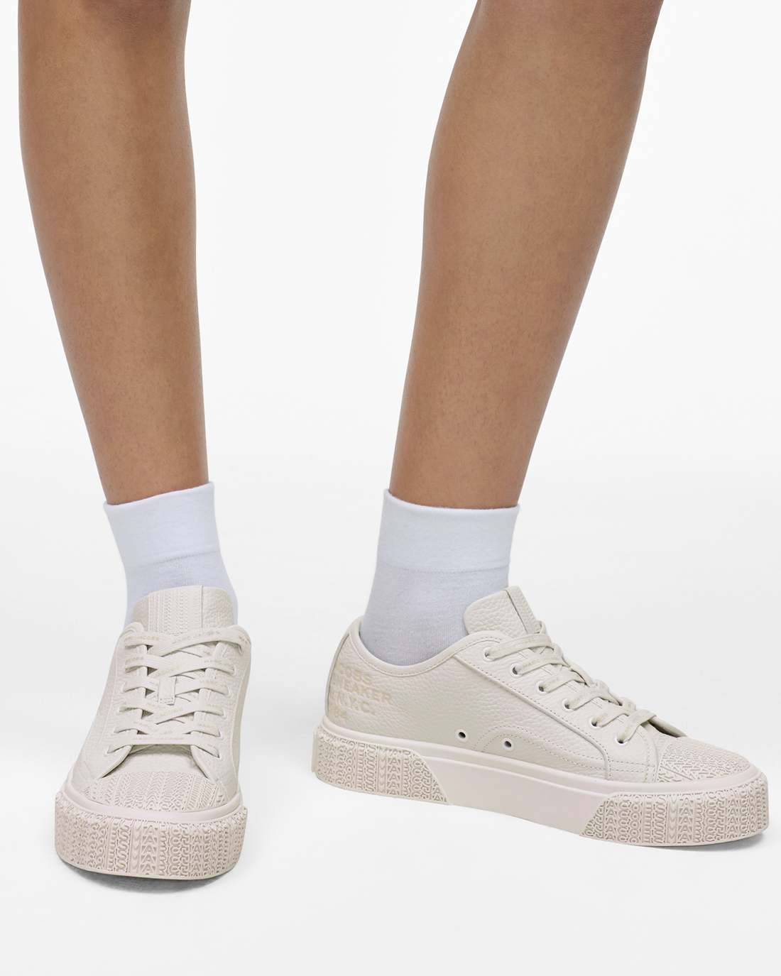 The Leather Sneaker Cotton White