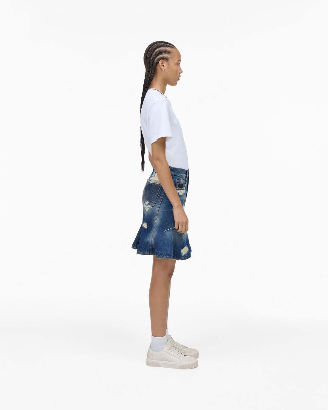 The Leather Sneaker Cotton White