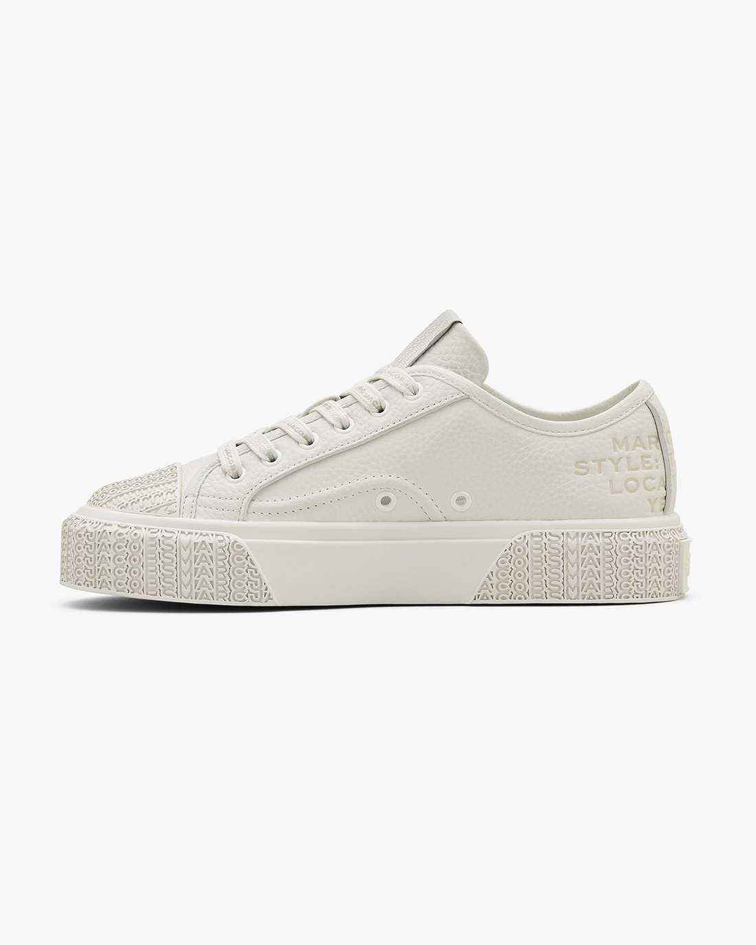 The Leather Sneaker Cotton White