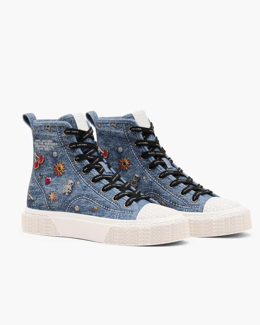 The Trinket Charm High Top Sneaker Medium Wash Multi