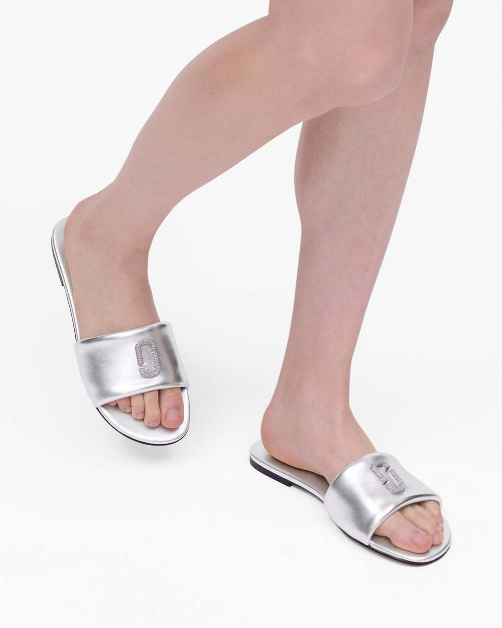 The Pave Snapshot Slide Silver
