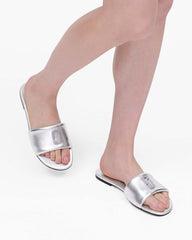 The Pave Snapshot Slide Silver