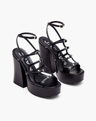 The Kiki Platform Sandal Black