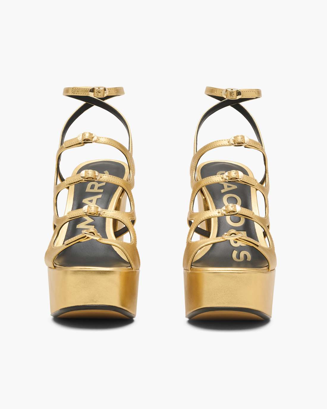 The Metallic Leather Kiki Platform Sandal Gold