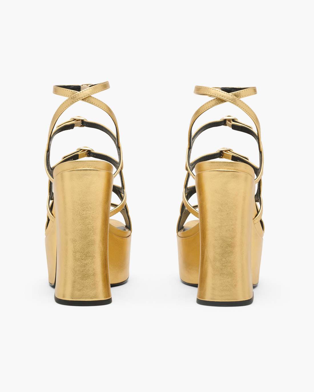 The Metallic Leather Kiki Platform Sandal Gold