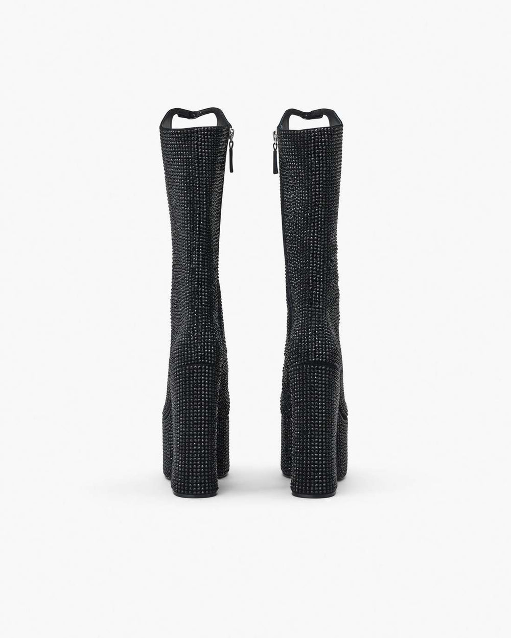 The Rhinestone Kiki Knee-High Boot Black/Black