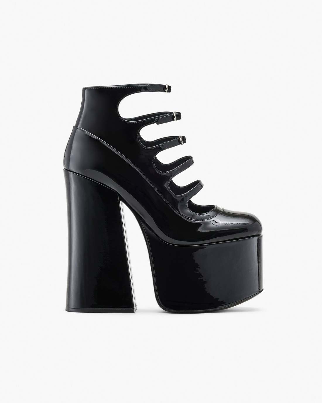The Patent Leather Kiki Ankle Boot Black