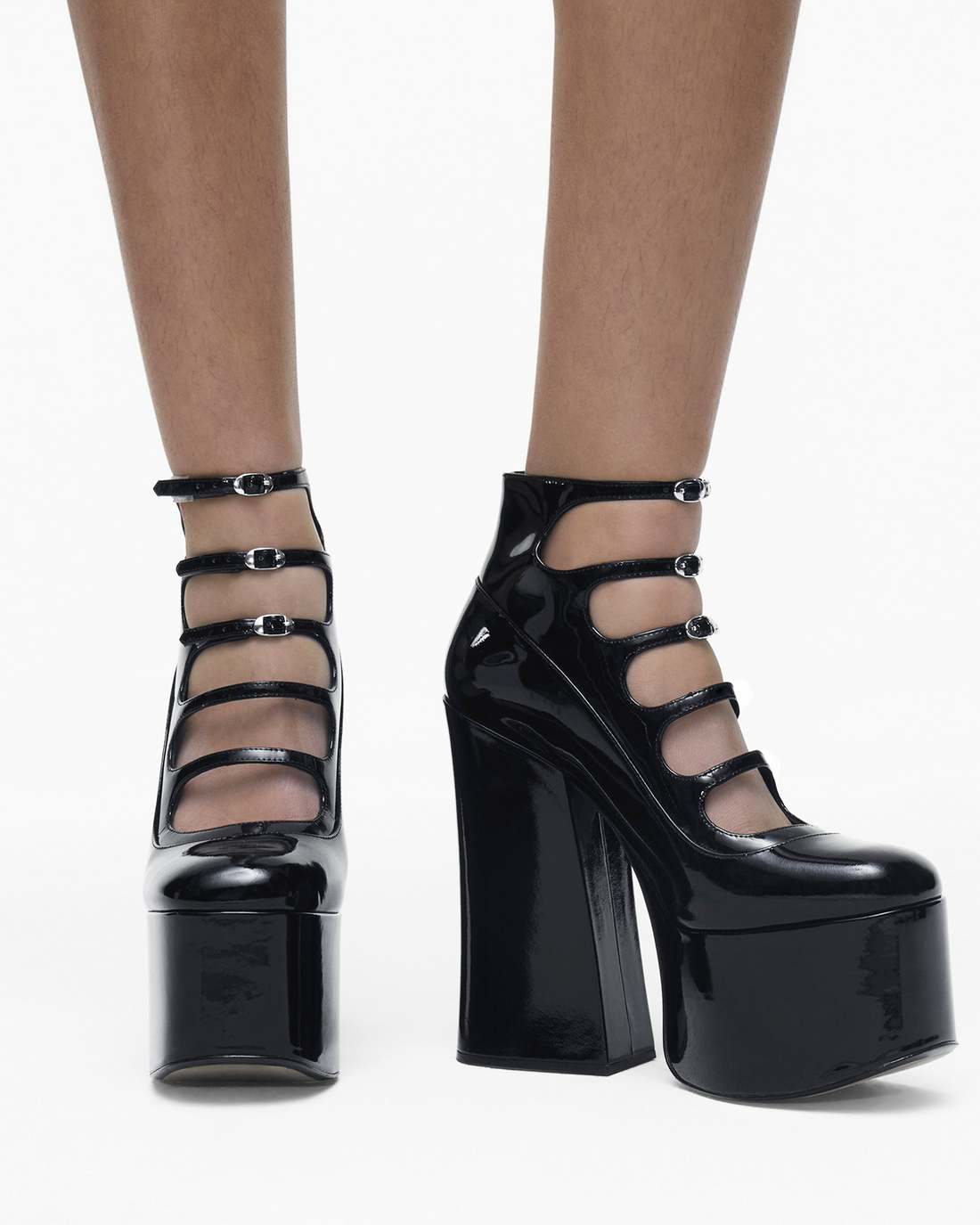 The Patent Leather Kiki Ankle Boot Black