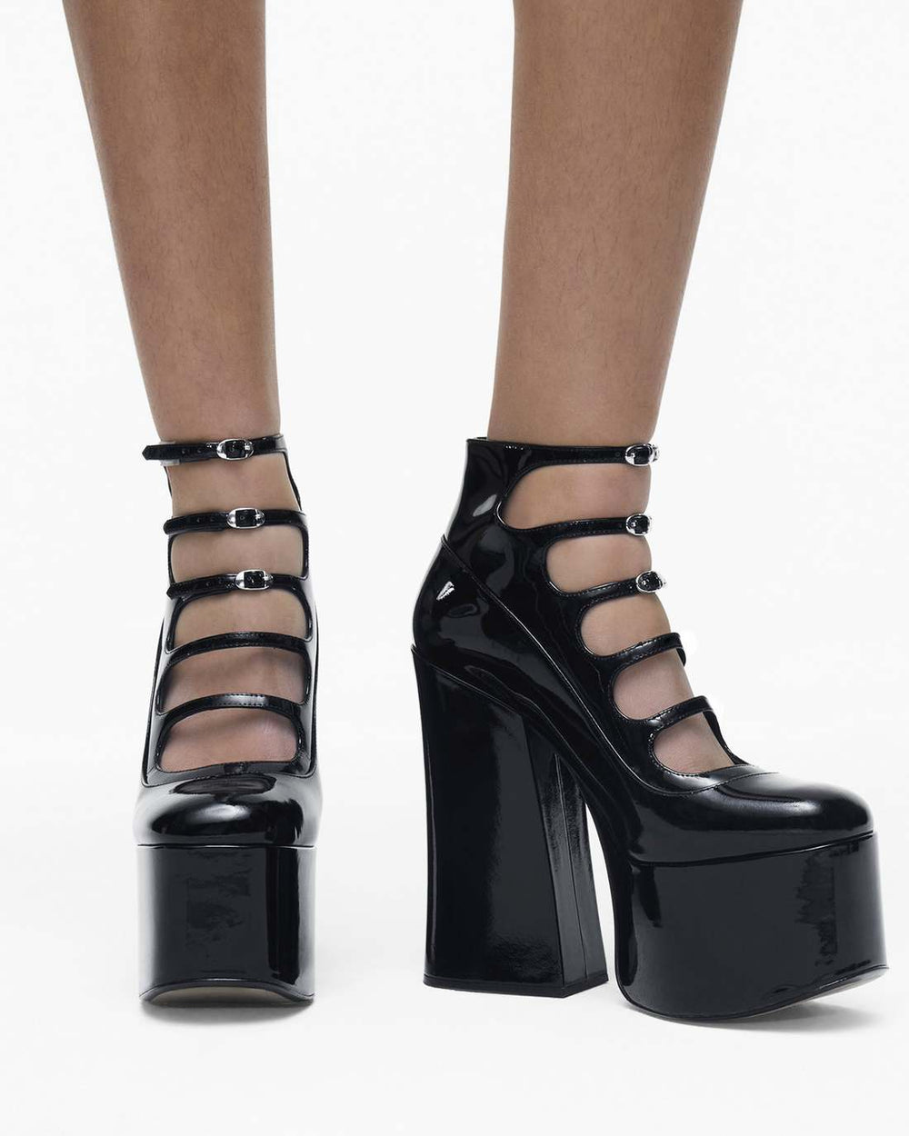 The Patent Leather Kiki Ankle Boot Black