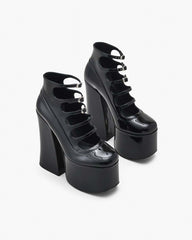 The Patent Leather Kiki Ankle Boot Black