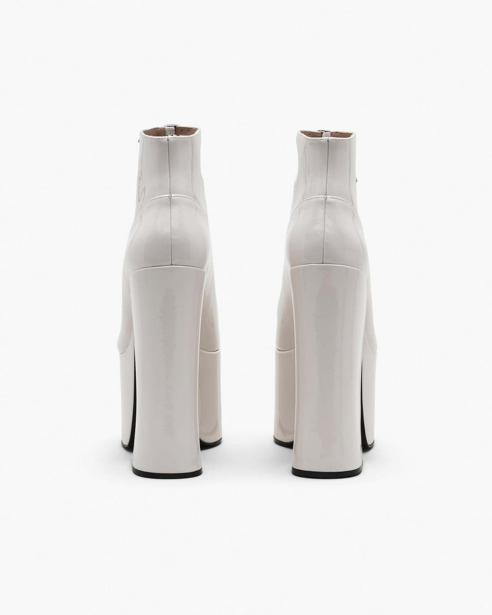 The Patent Leather Kiki Ankle Boot White