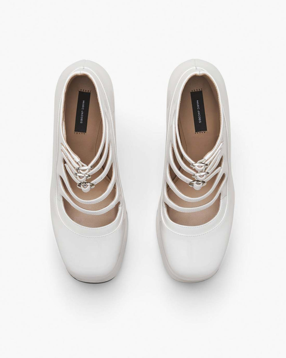 The Patent Leather Kiki Ankle Boot White