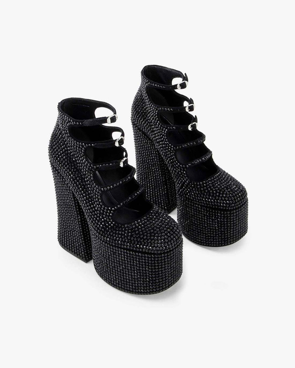 The Rhinestone Kiki Ankle Boot Black/Black