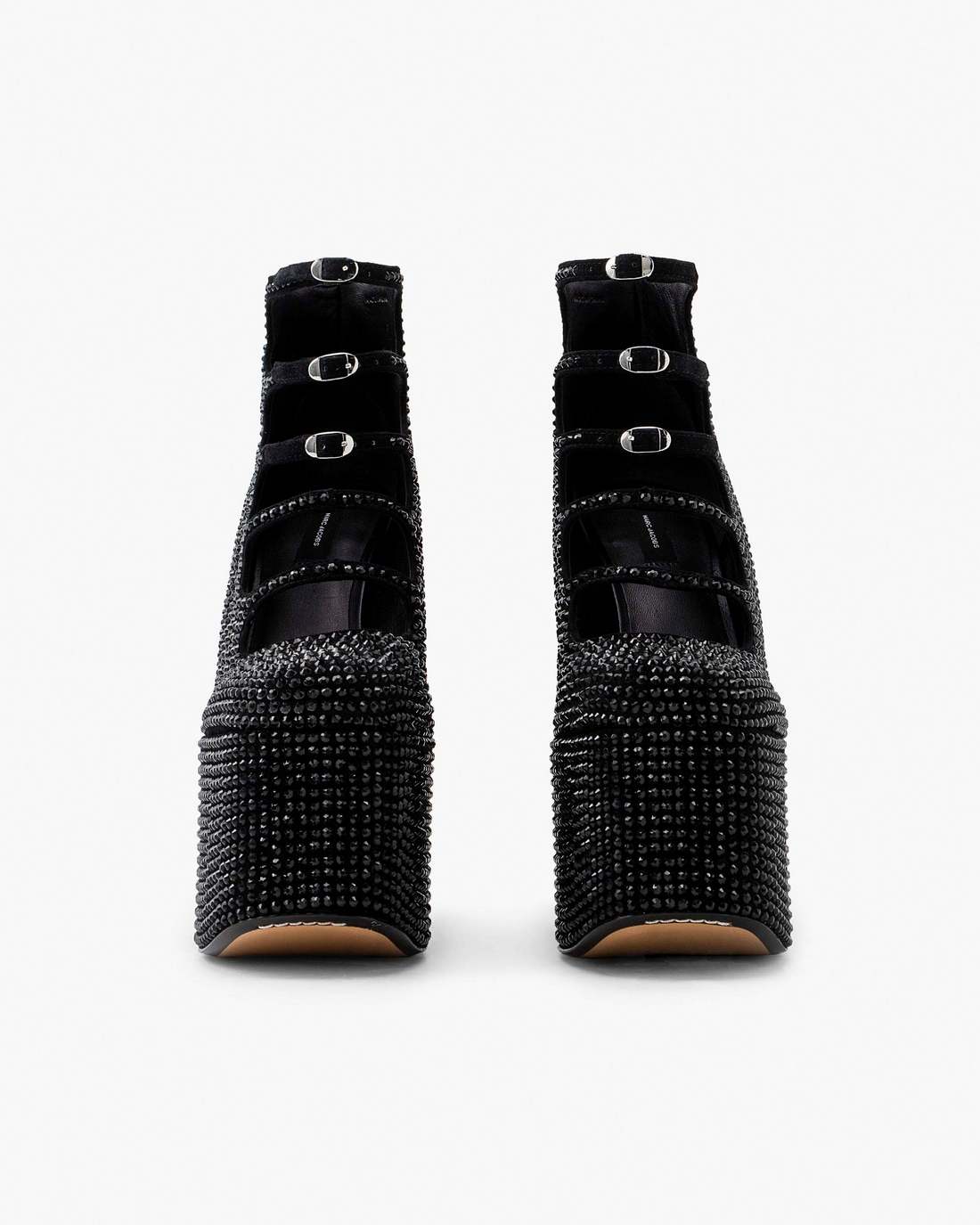 The Rhinestone Kiki Ankle Boot Black/Black