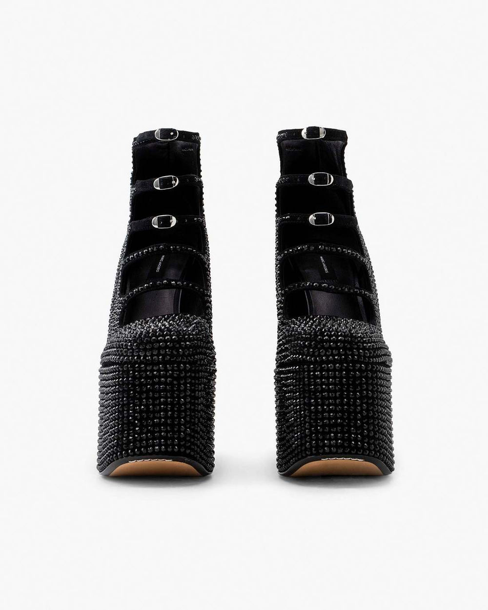 The Rhinestone Kiki Ankle Boot Black/Black