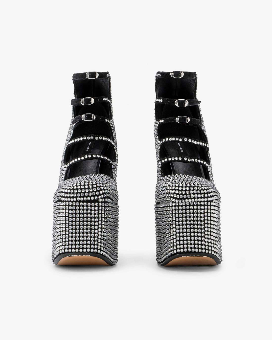 The Rhinestone Kiki Ankle Boot Black/Crystal