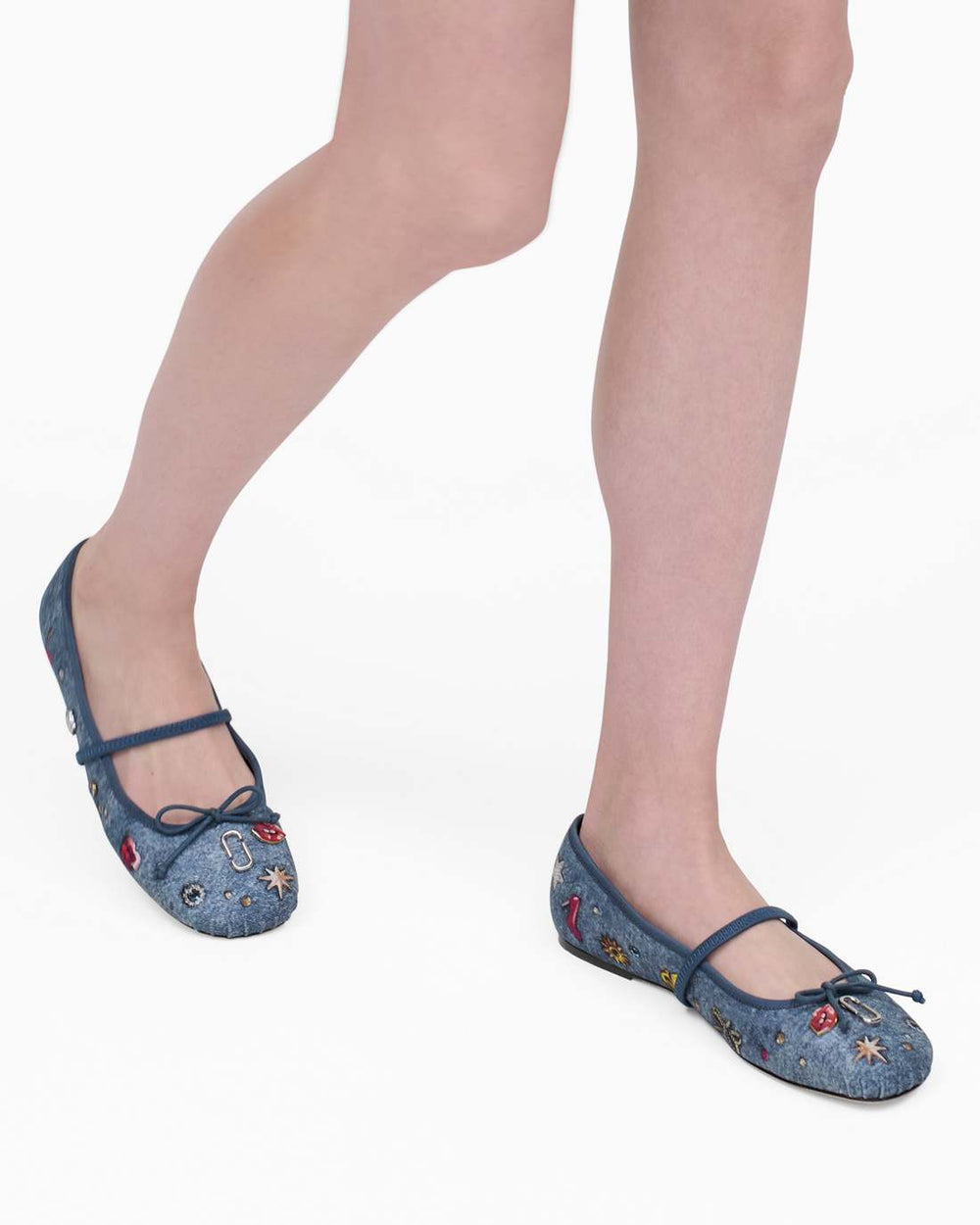 The Trinket Charm Sabrina Ballerina Medium Wash Multi