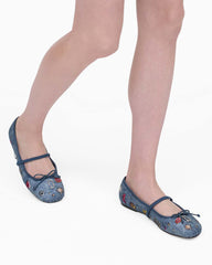 The Trinket Charm Sabrina Ballerina Medium Wash Multi