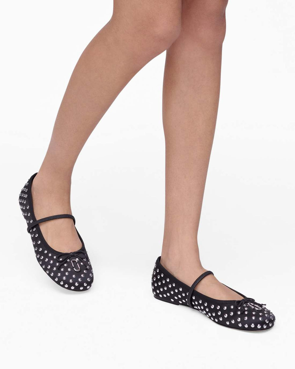 The Studded Sabrina Ballerina Black Multi