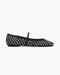 The Studded Sabrina Ballerina Black Multi