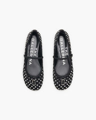 The Studded Sabrina Ballerina Black Multi
