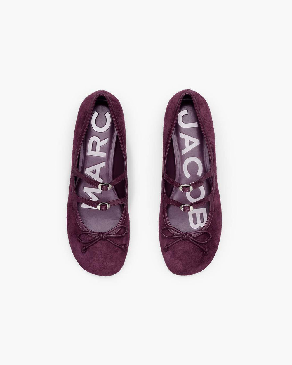 The Suede Kiki Ballerina Dark Plum