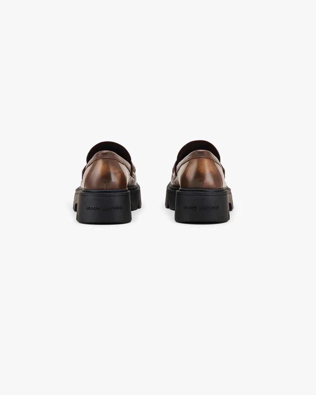 The Distressed Leather Frankie Loafer Ebony