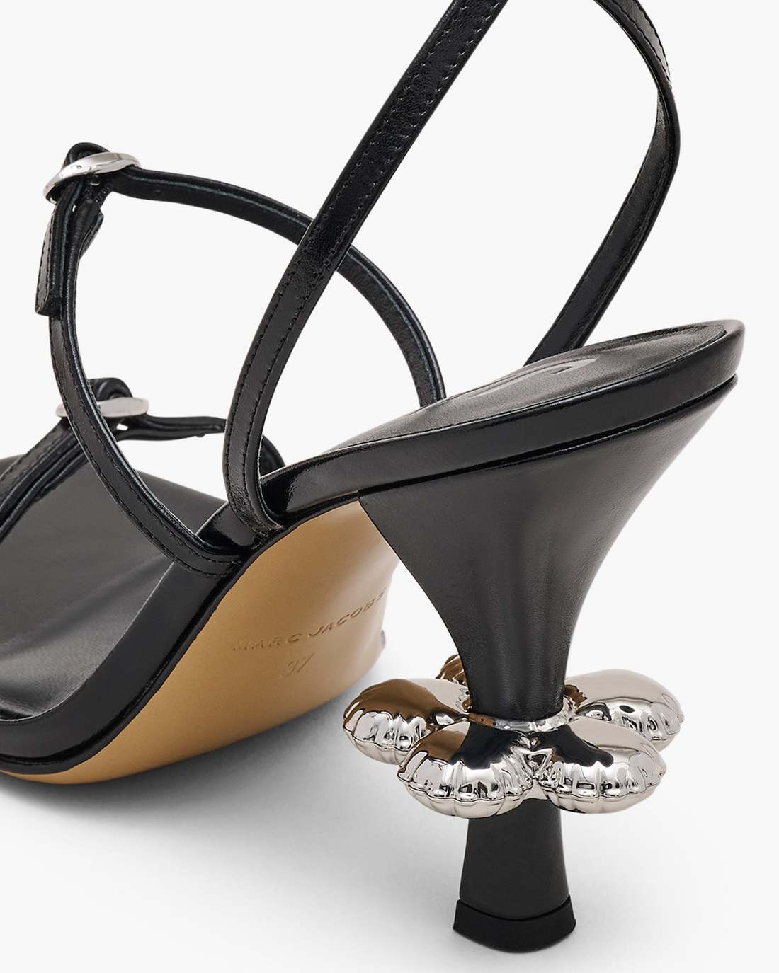 The Daisy Heel Black