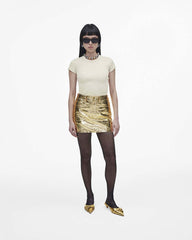 The Emma Kitten Heel Shiny Gold