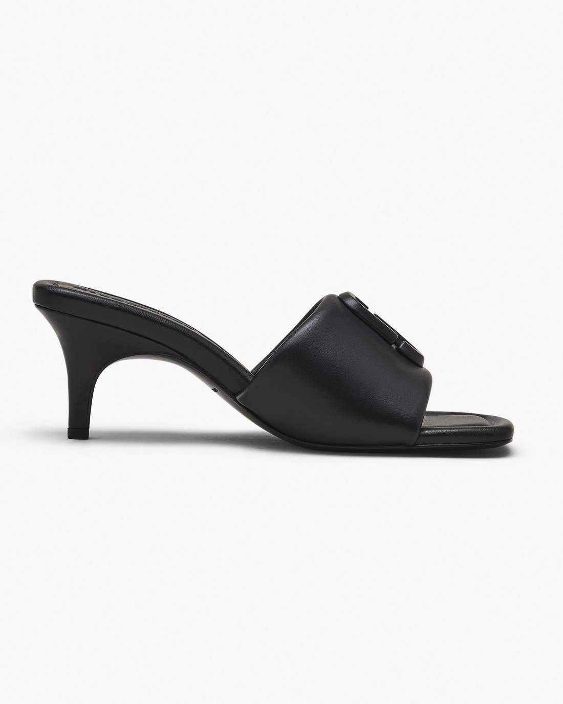 The Leather J Marc Heeled Sandal Black