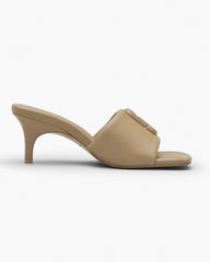 The Leather J Marc Heeled Sandal Camel
