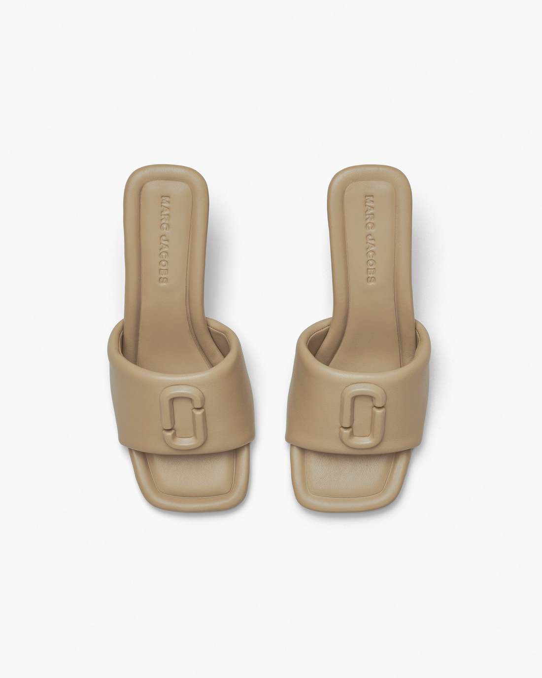 The Leather J Marc Heeled Sandal Camel