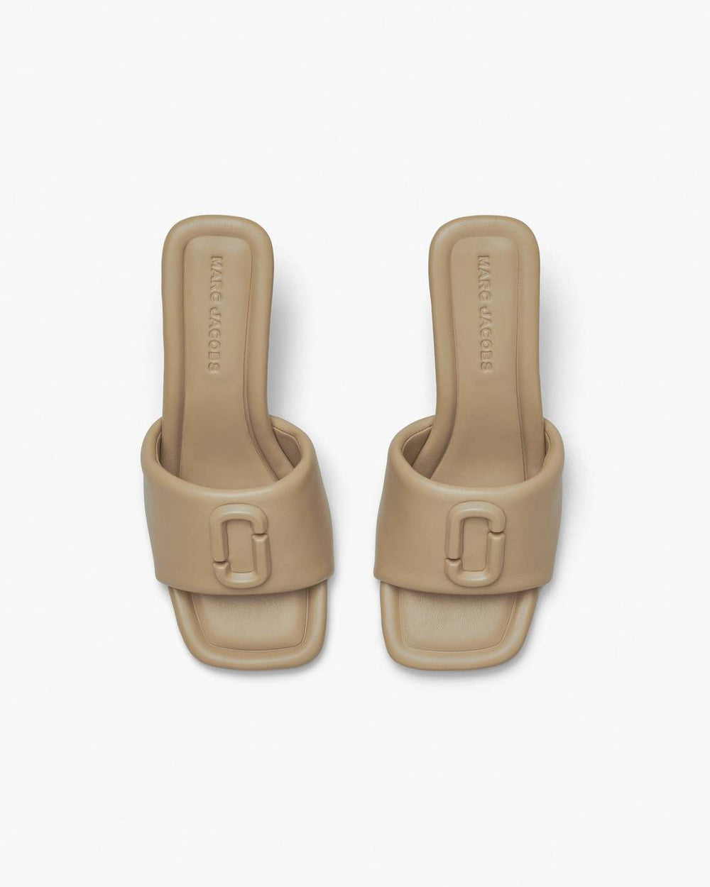 The Leather J Marc Heeled Sandal Camel