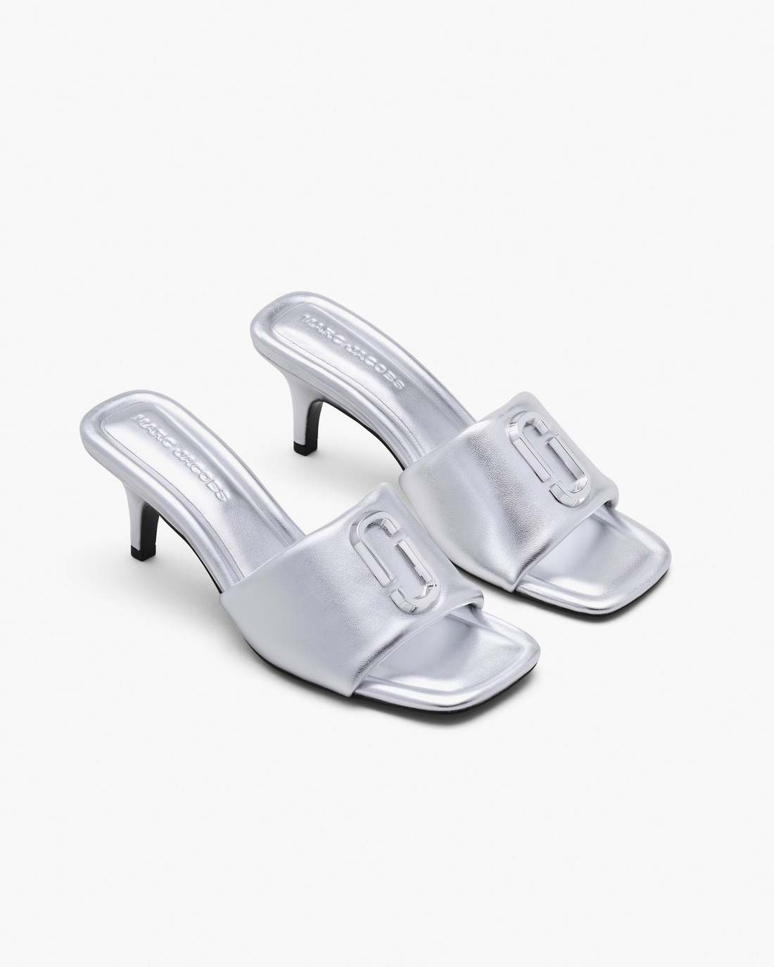 The Metallic J Marc Heeled Sandal Silver