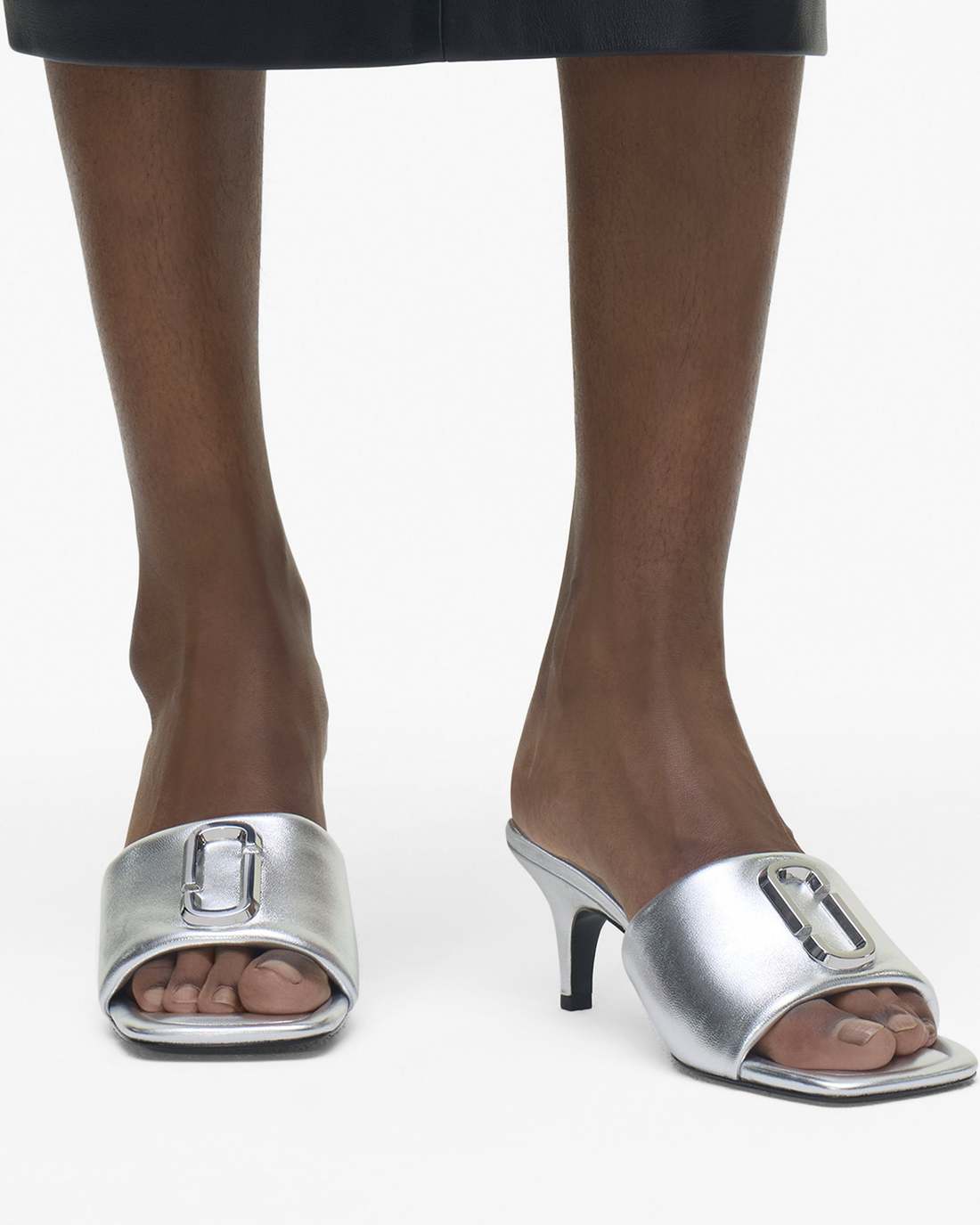 The Metallic J Marc Heeled Sandal Silver