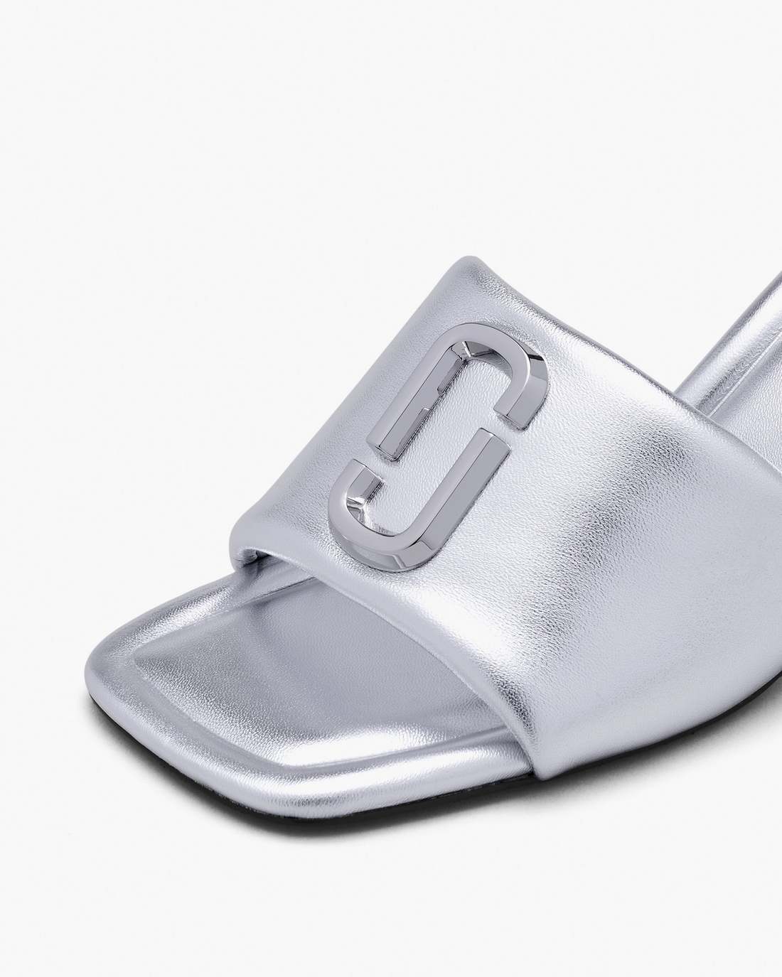 The Metallic J Marc Heeled Sandal Silver
