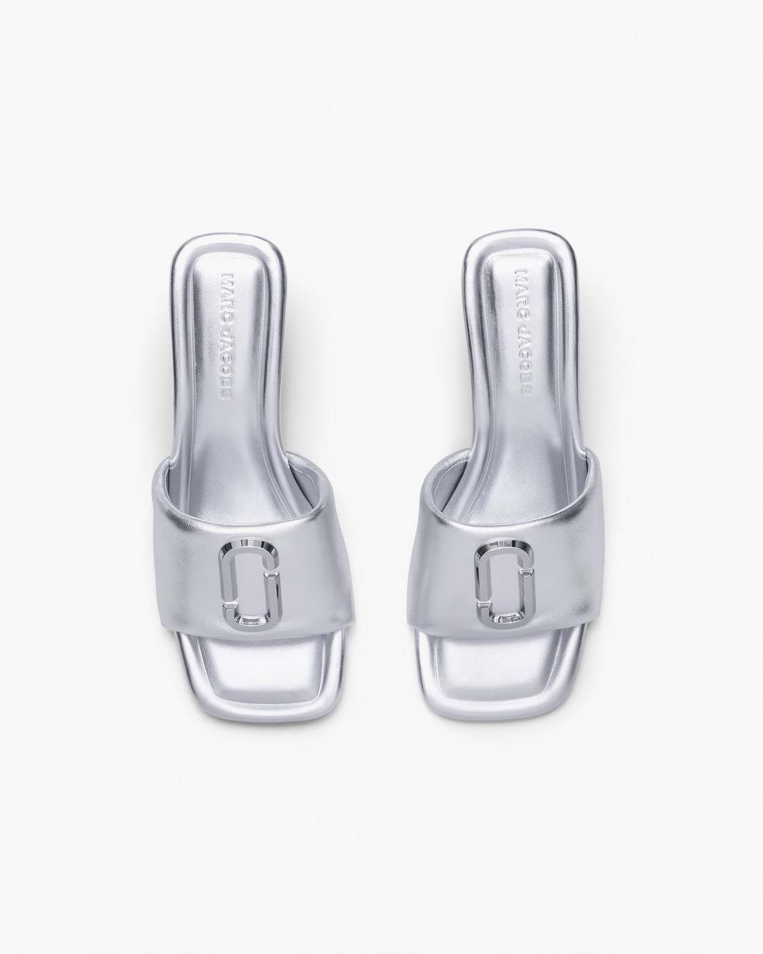 The Metallic J Marc Heeled Sandal Silver