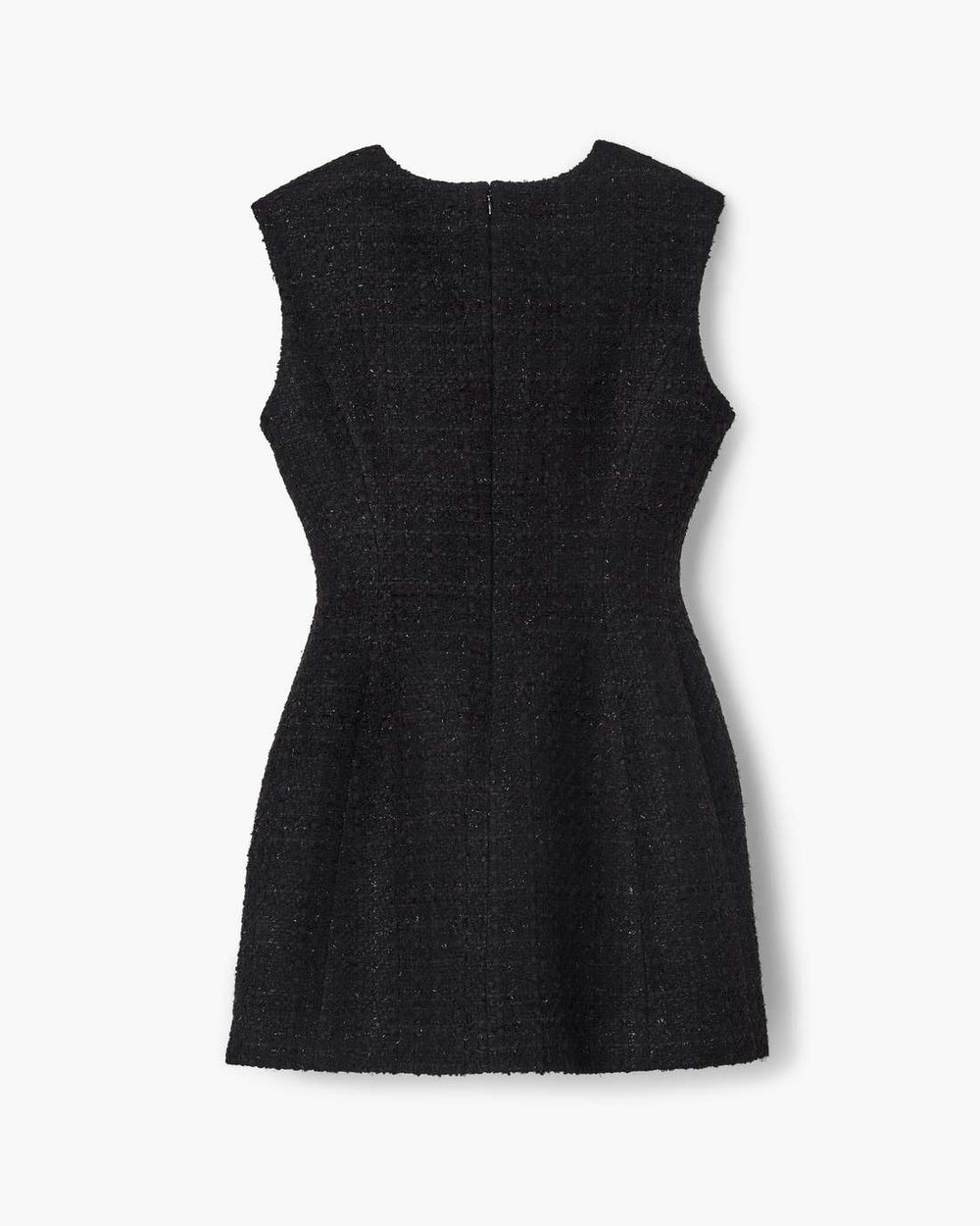 Sculptural Tweed Dress Black
