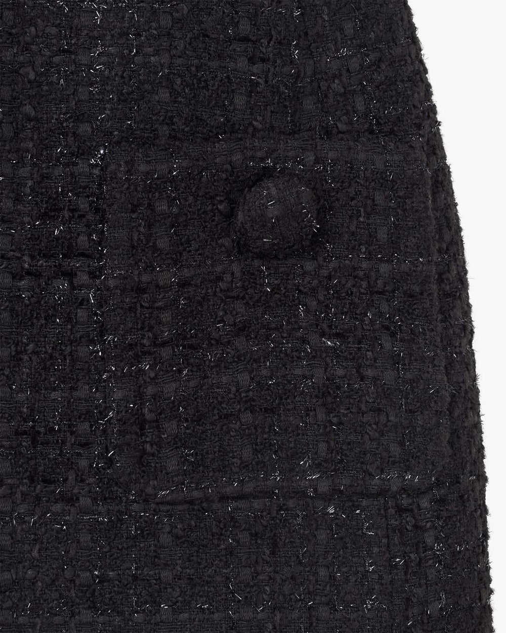 Sculptural Tweed Dress Black