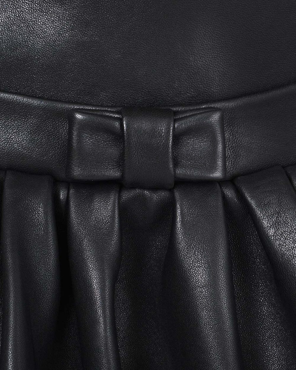 The Leather Bubble Dress Black