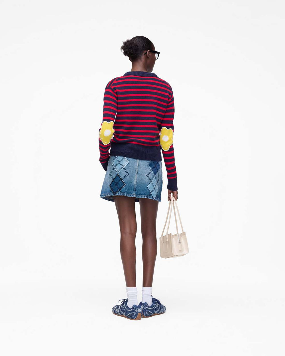 Joy Striped Crewneck Navy/Red