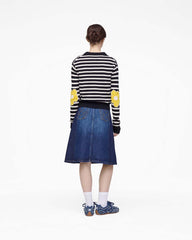 Joy Striped Crewneck Black/White