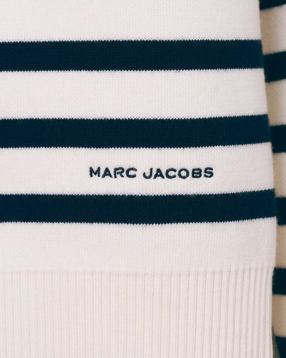 Breton Stripe Crewneck White/Navy