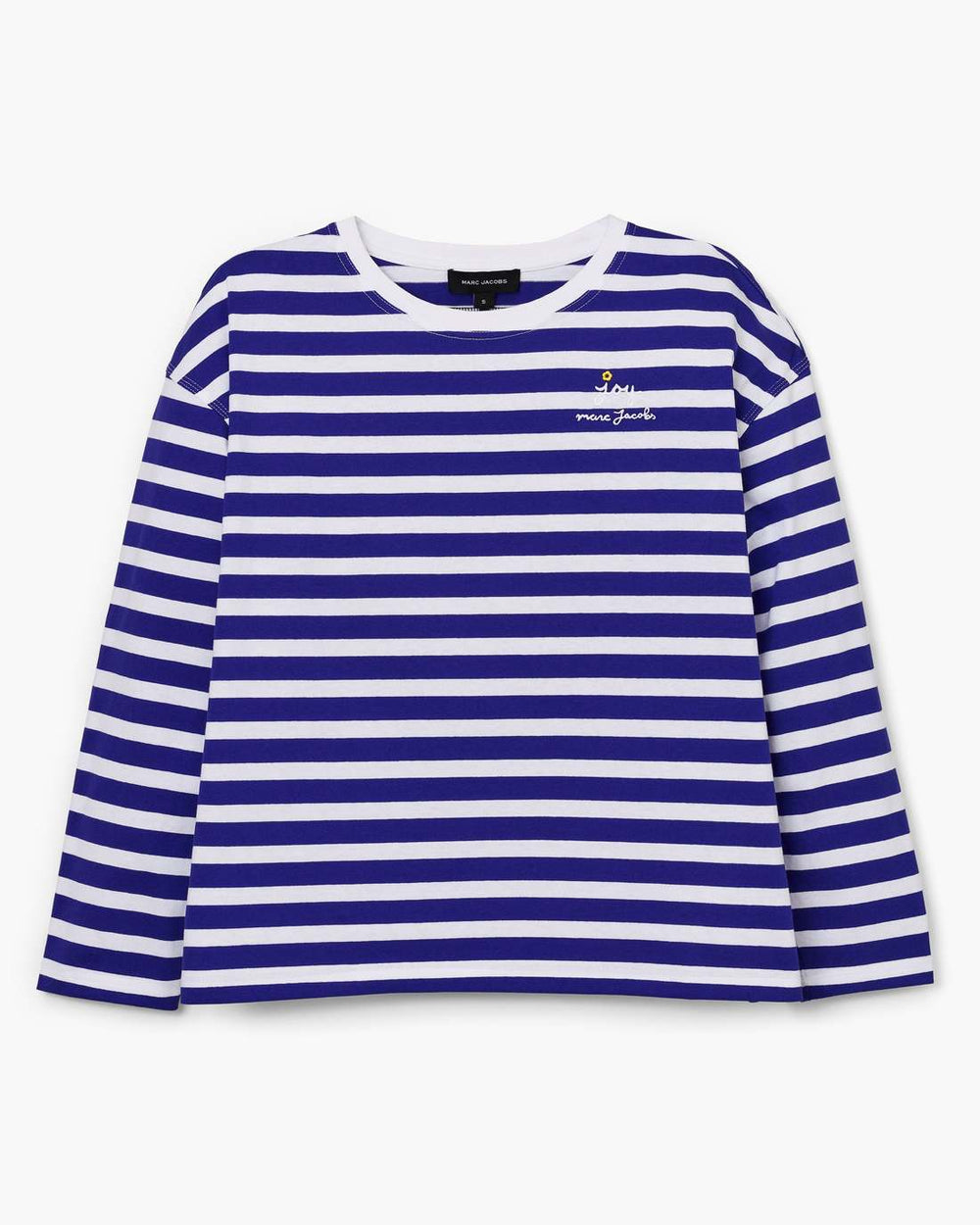 Daisy Striped Longsleeve Pansy/White