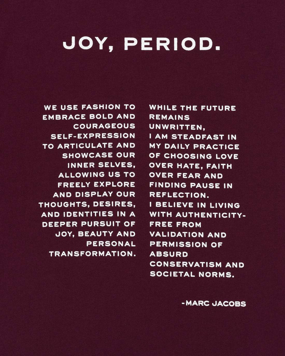 Joy. Slim Tee Dark Plum