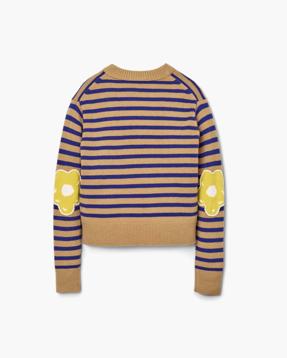 Joy Striped Crewneck Camel/Pansy